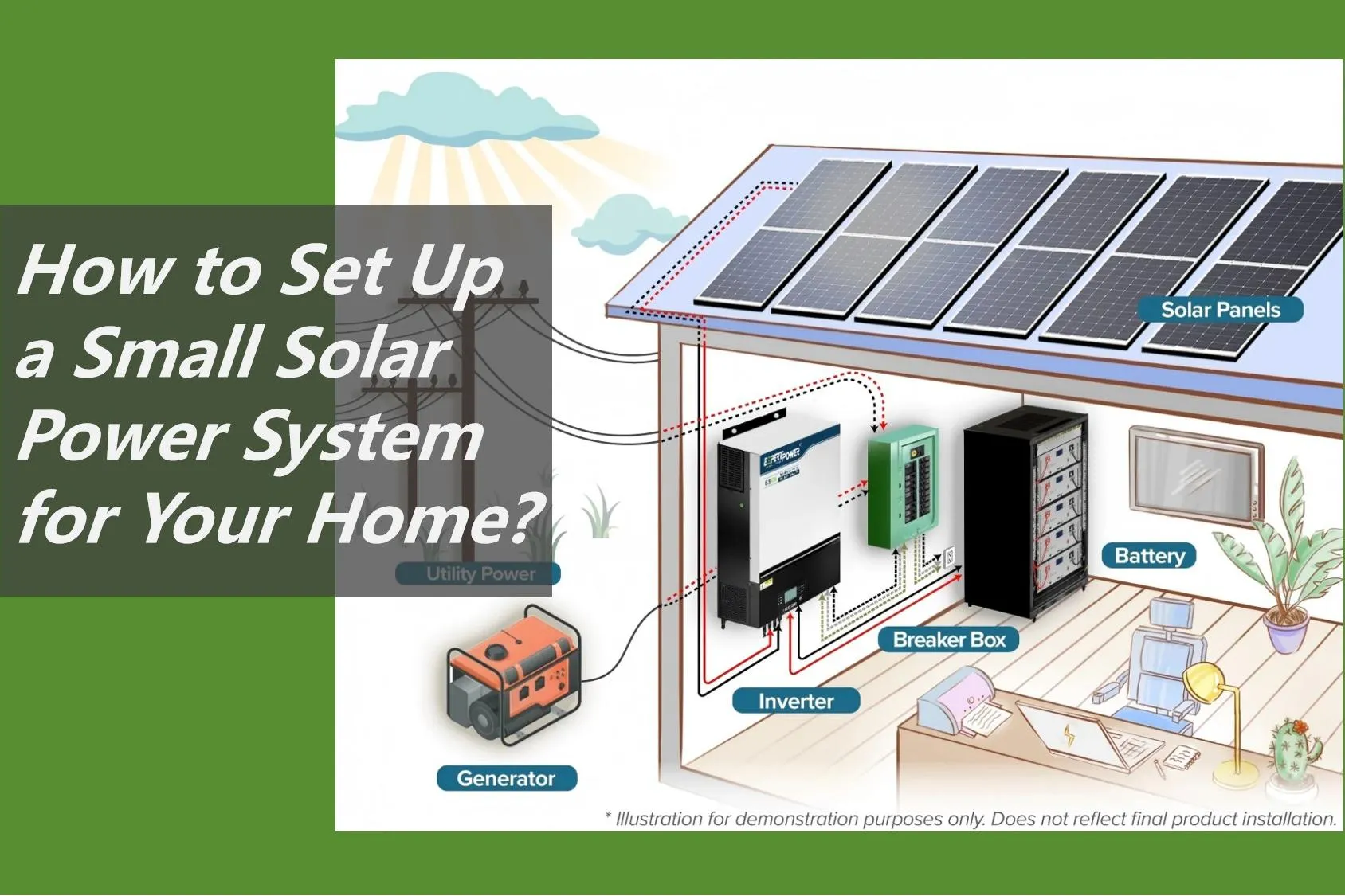 Come impostare un piccolo sistema solare off-grid per la tua casa?
